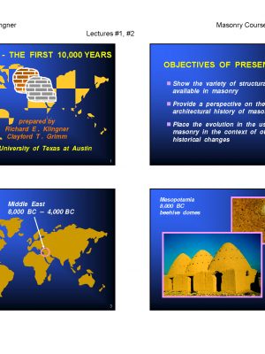 Masonry: The First 10,000 Years – Slide Handout Preview