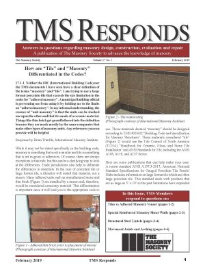 TMS Responds, Vol. 17, No. 1