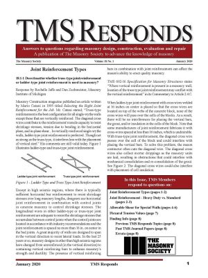 TMS Responds, Vol. 18, No. 1