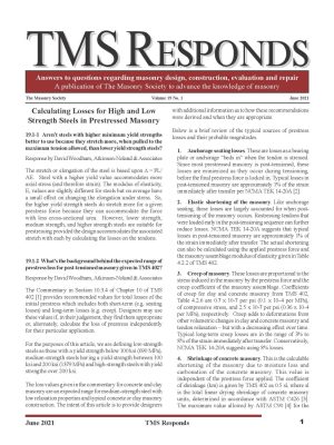 TMS Responds, Vol. 19, No. 1