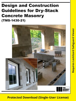 Design and Construction Guidelines for Dry-Stack Concrete Masonry - Download Version
