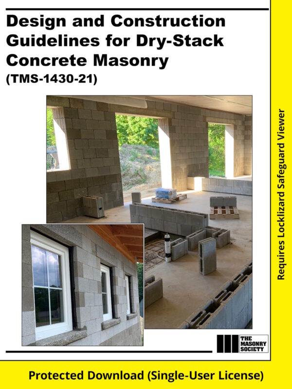 Design and Construction Guidelines for Dry-Stack Concrete Masonry - Download Version