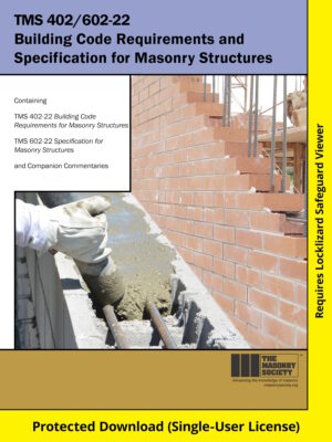 TMS 402/602-22 Building Code Requirements and Specification for Masonry Structures — Download Version