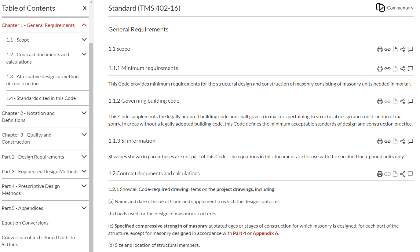 TMS 402/602-16 Online - Annual Subscription - Image 2