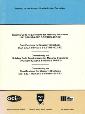 TMS 402/602-92 Building Code Requirements and Specification for Masonry Structures (PDF)